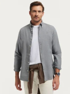 Alvaro Moreno Franela|CAMISA FLANNEL TWILL Gris