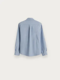 Alvaro Moreno Camisas|CAMISA FLANNEL TWILL KIDS Azul