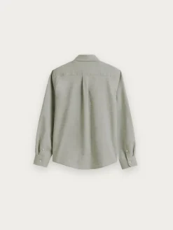 Alvaro Moreno Camisas|CAMISA FLANNEL TWILL KIDS Verde