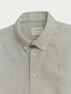 Alvaro Moreno Camisas|CAMISA FLANNEL TWILL KIDS Verde