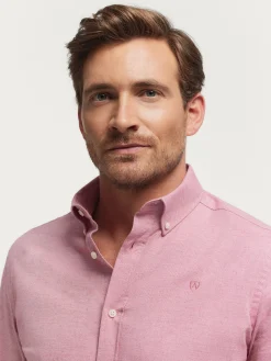 Alvaro Moreno Franela|CAMISA FLANNEL TWILL Rosa