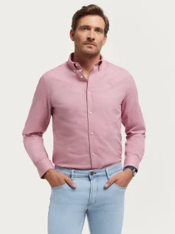 Alvaro Moreno Franela|CAMISA FLANNEL TWILL Rosa