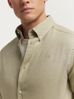 Alvaro Moreno Franela|CAMISA FLANNEL TWILL Verde