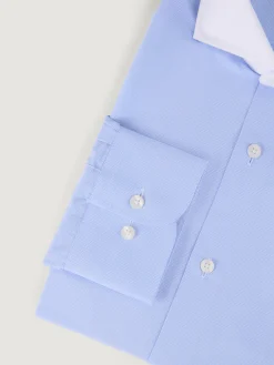 Alvaro Moreno Camisas Vestir|Camisas Vestir|CAMISA MICRO C. BLANCO Celeste