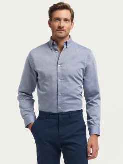 Alvaro Moreno Casual|CAMISA MICROESPIGA Azul Marino