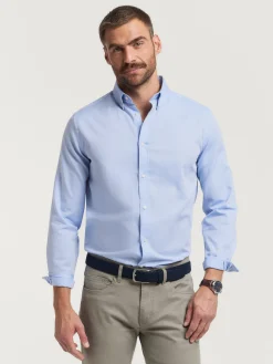 Alvaro Moreno Casual|CAMISA MICROESPIGA Celeste