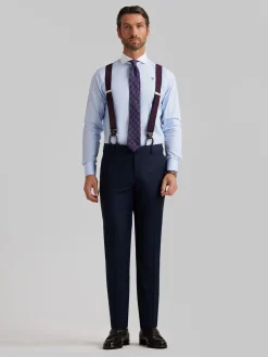 Alvaro Moreno Camisas Vestir|Camisas Vestir|CAMISA MIL RAYAS C. BLANCO Celeste