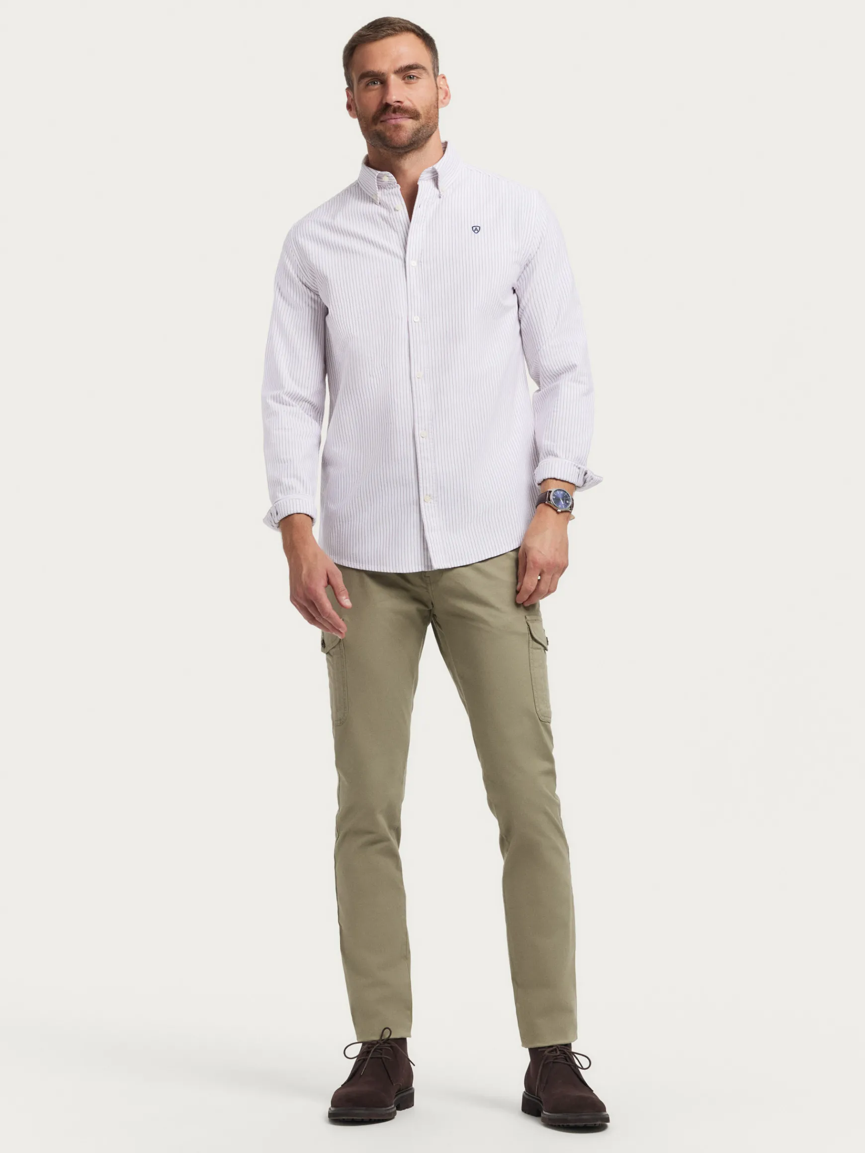 Alvaro Moreno Oxford|CAMISA OXFORD ASTON Burdeos