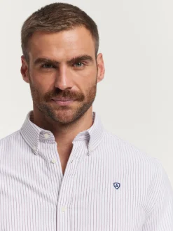 Alvaro Moreno Oxford|CAMISA OXFORD ASTON Burdeos