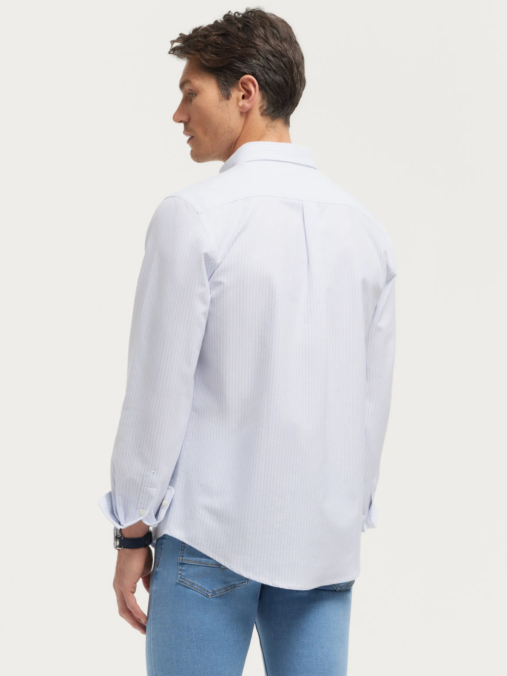 Alvaro Moreno Oxford|CAMISA OXFORD ASTON Celeste