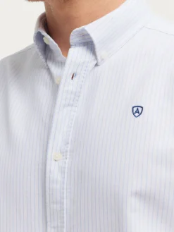 Alvaro Moreno Oxford|CAMISA OXFORD ASTON Celeste