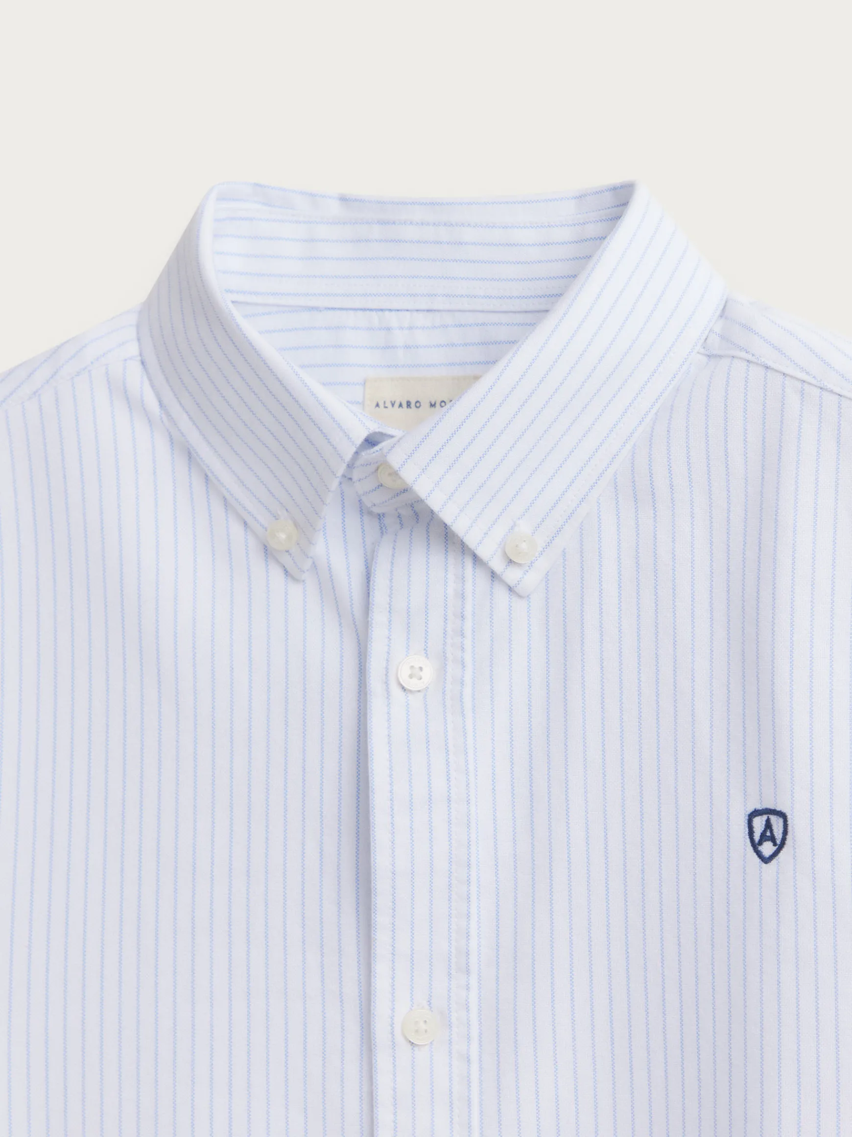 Alvaro Moreno Oxford|CAMISA OXFORD ASTON Celeste