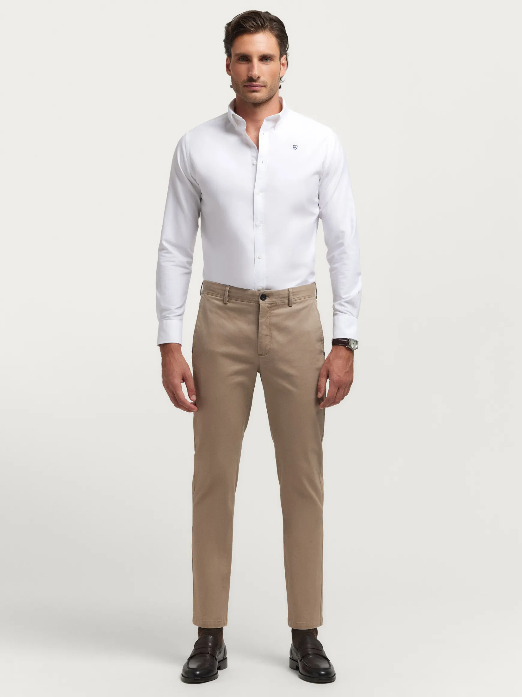 Alvaro Moreno Oxford|CAMISA OXFORD BASIC Blanco