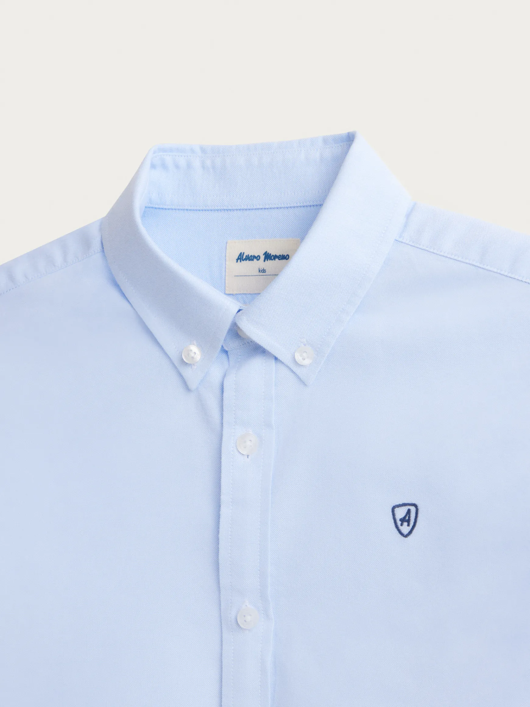 Alvaro Moreno Camisas|CAMISA OXFORD BASIC KIDS Celeste