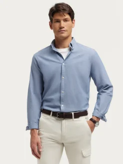 Alvaro Moreno Oxford|CAMISA OXFORD CHAMBRAY Azul