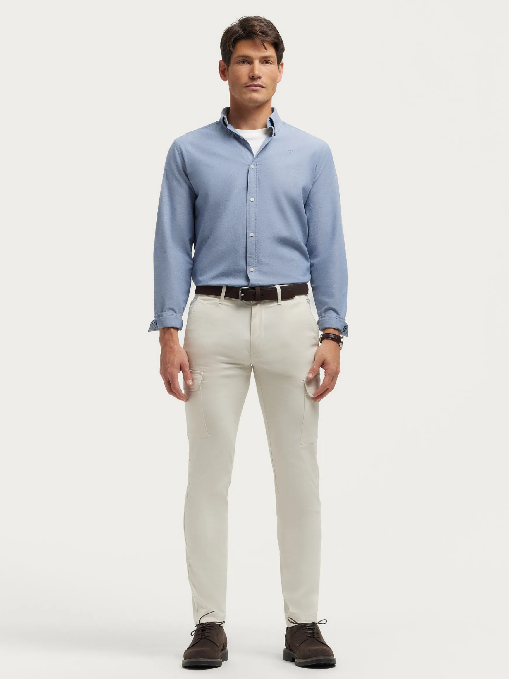 Alvaro Moreno Oxford|CAMISA OXFORD CHAMBRAY Azul