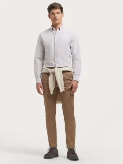 Alvaro Moreno Oxford|CAMISA OXFORD CLUB Beige