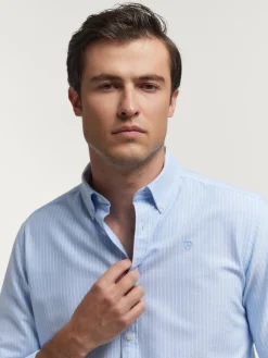 Alvaro Moreno Oxford|CAMISA OXFORD DIPLO Celeste