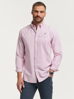 Alvaro Moreno Oxford|CAMISA OXFORD FANCY STR Rojo