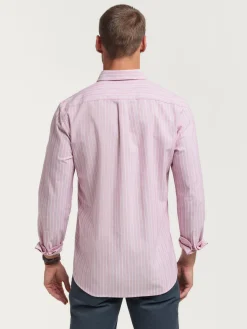Alvaro Moreno Oxford|CAMISA OXFORD FANCY STR Rojo