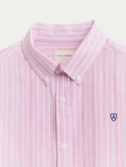 Alvaro Moreno Oxford|CAMISA OXFORD FANCY STR Rojo