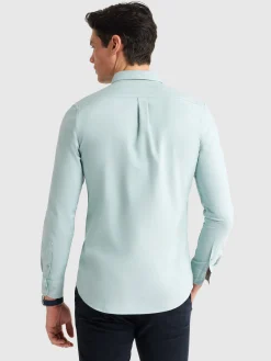 Alvaro Moreno Oxford|CAMISA OXFORD POCKET DYE Verde Agua