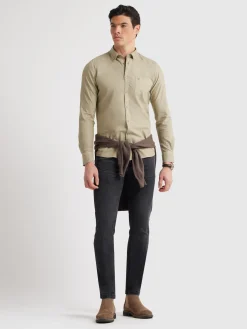 Alvaro Moreno Oxford|CAMISA OXFORD POCKET DYE Verde