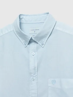 Alvaro Moreno Oxford|CAMISA OXFORD POCKET DYE Celeste