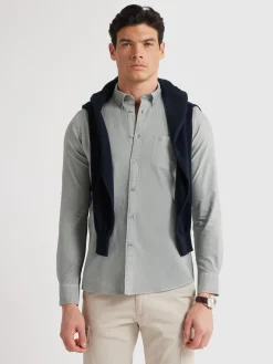 Alvaro Moreno Oxford|CAMISA OXFORD POCKET DYE Gris