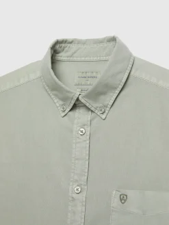 Alvaro Moreno Oxford|CAMISA OXFORD POCKET DYE Verde