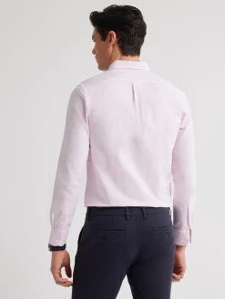 Alvaro Moreno Oxford|CAMISA OXFORD RAYAS BASIC Rosa