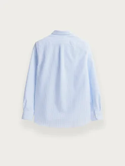 Alvaro Moreno Oxford|CAMISA OXFORD RAYAS Celeste