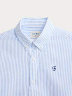 Alvaro Moreno Camisas|CAMISA OXFORD RAYAS KIDS Celeste