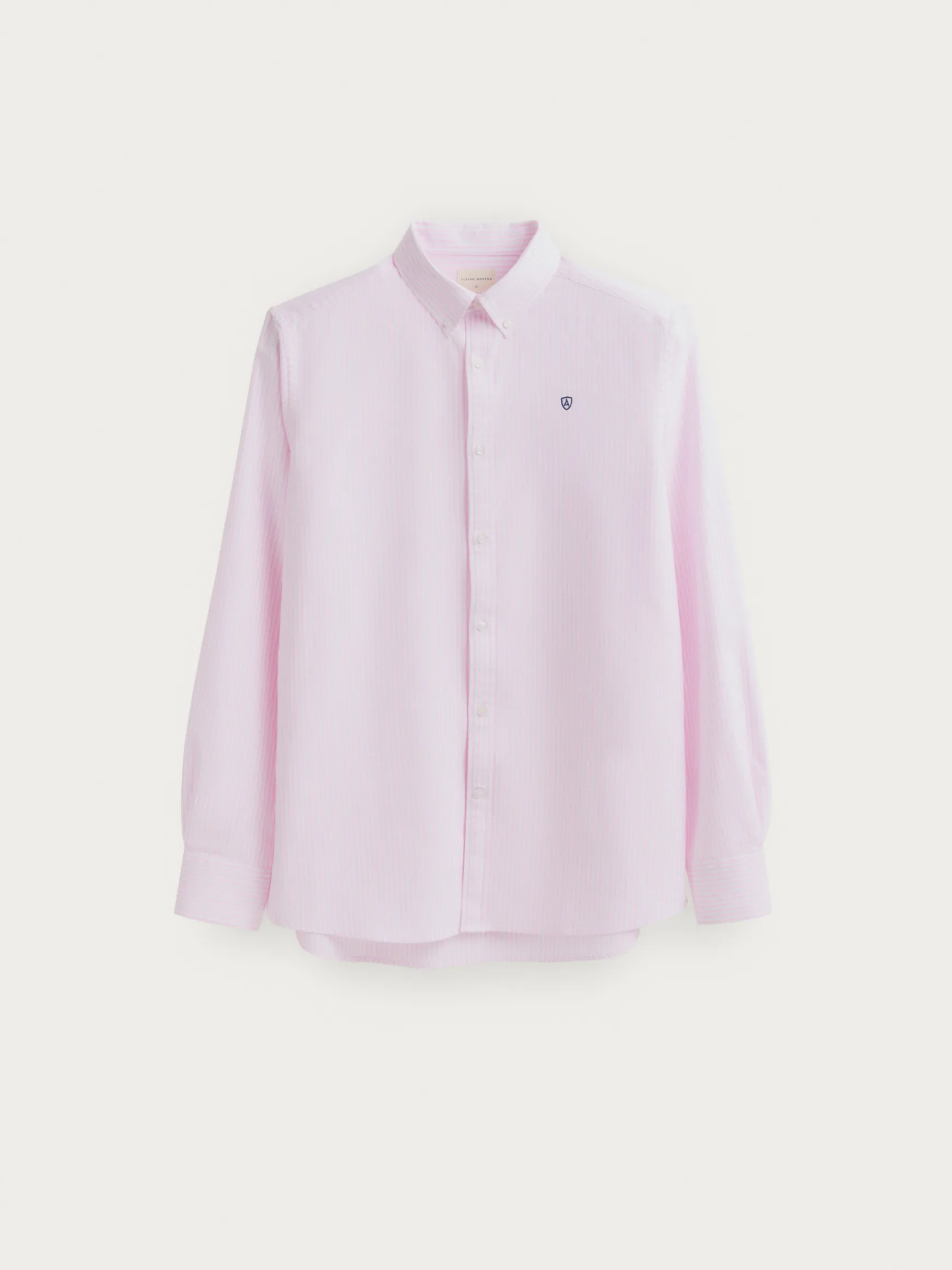 Alvaro Moreno Oxford|CAMISA OXFORD RAYAS Rosa