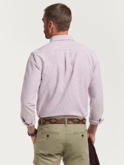 Alvaro Moreno Oxford|CAMISA OXFORD REGENT Burdeos