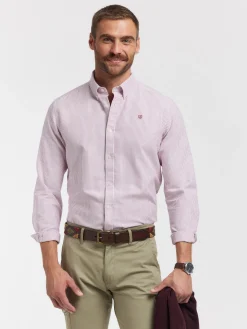 Alvaro Moreno Oxford|CAMISA OXFORD REGENT Burdeos