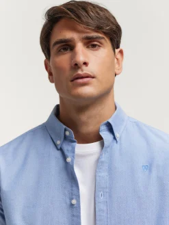 Alvaro Moreno Oxford|CAMISA OXFORD SOLID Azul