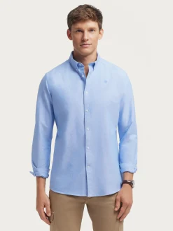 Alvaro Moreno Oxford|CAMISA OXFORD SOLID Azul