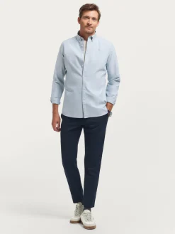 Alvaro Moreno Oxford|CAMISA OXFORD SOLID Azul