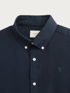 Alvaro Moreno Oxford|CAMISA OXFORD SOLID Azul Marino