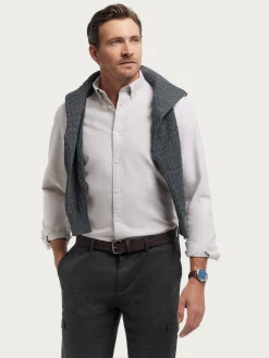 Alvaro Moreno Oxford|CAMISA OXFORD SOLID Beige