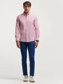 Alvaro Moreno Oxford|CAMISA OXFORD SOLID Burdeos