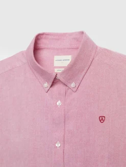 Alvaro Moreno Oxford|CAMISA OXFORD SOLID Burdeos