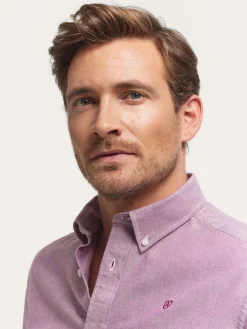 Alvaro Moreno Oxford|CAMISA OXFORD SOLID Burdeos