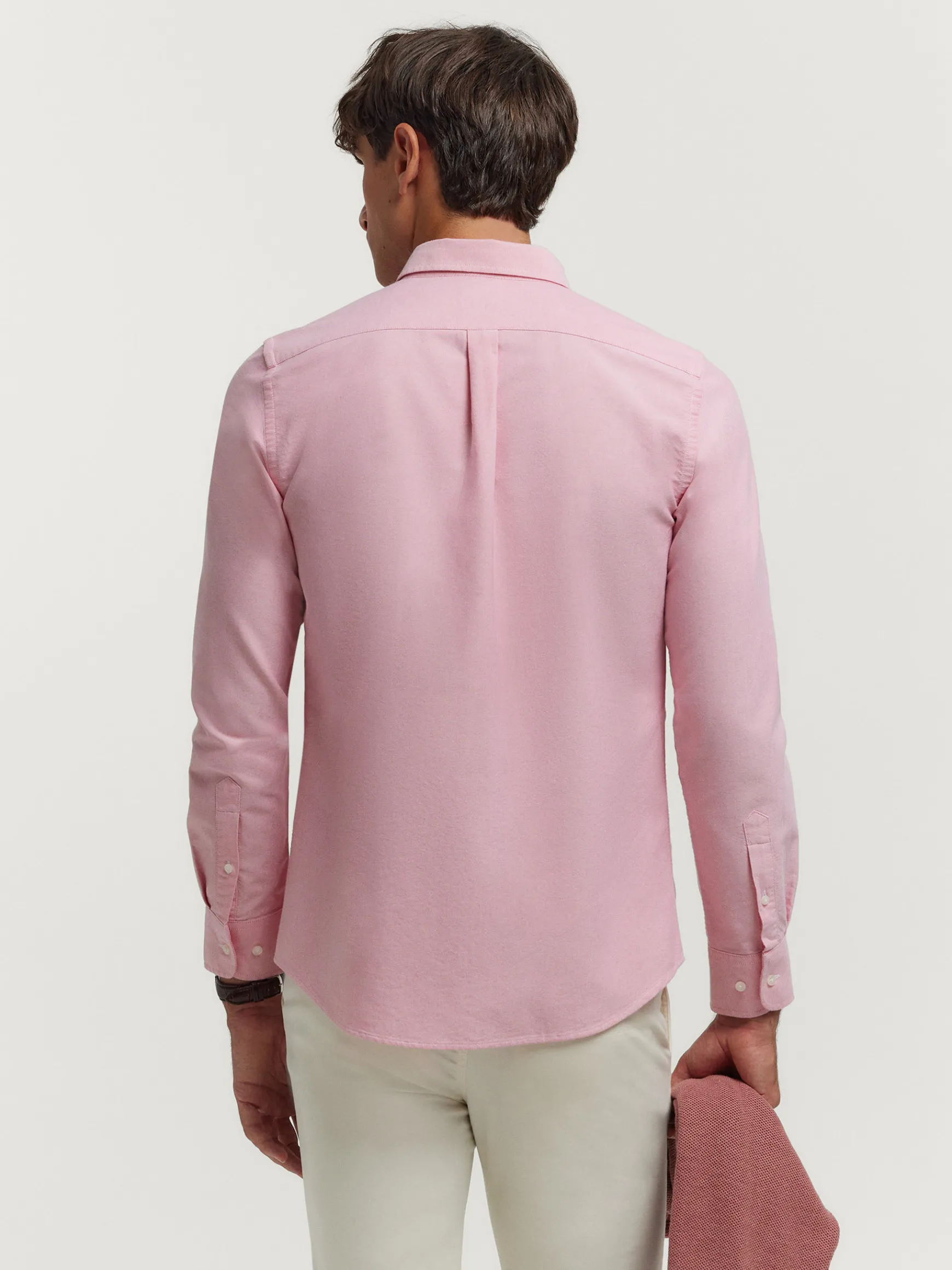 Alvaro Moreno Oxford|CAMISA OXFORD SOLID Coral