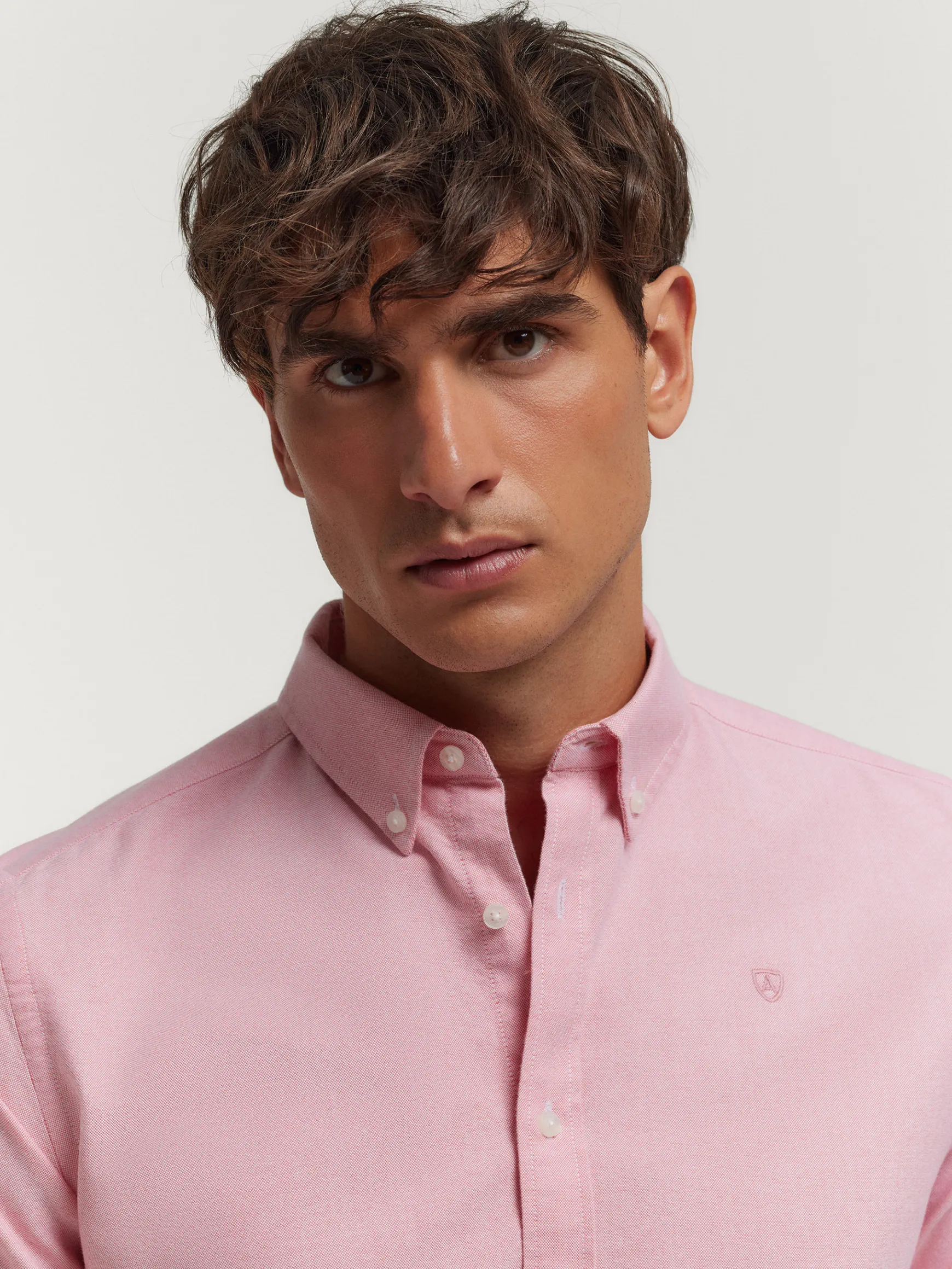 Alvaro Moreno Oxford|CAMISA OXFORD SOLID Coral