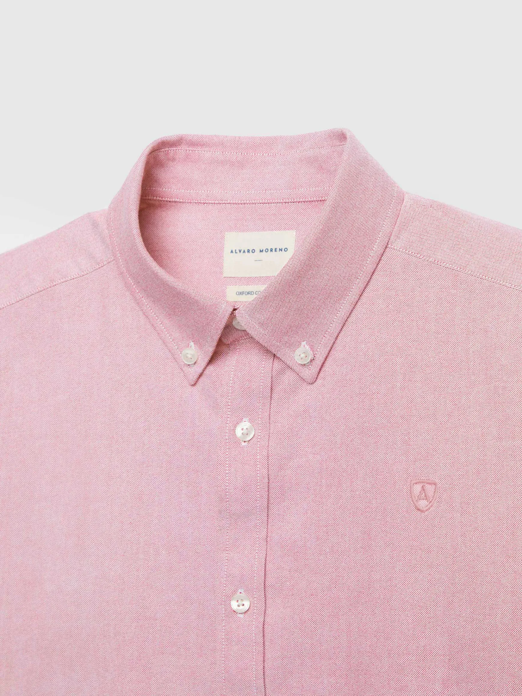 Alvaro Moreno Oxford|CAMISA OXFORD SOLID Coral