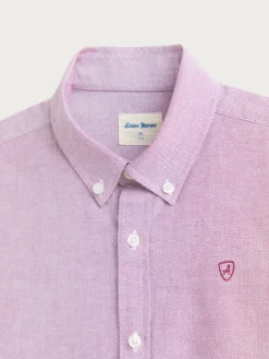 Alvaro Moreno Camisas|CAMISA OXFORD SOLID KIDS Burdeos