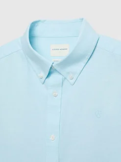 Alvaro Moreno Oxford|CAMISA OXFORD SOLID Verde Agua