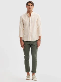 Alvaro Moreno Oxford|CAMISA OXFORD SUNSET Amarillo